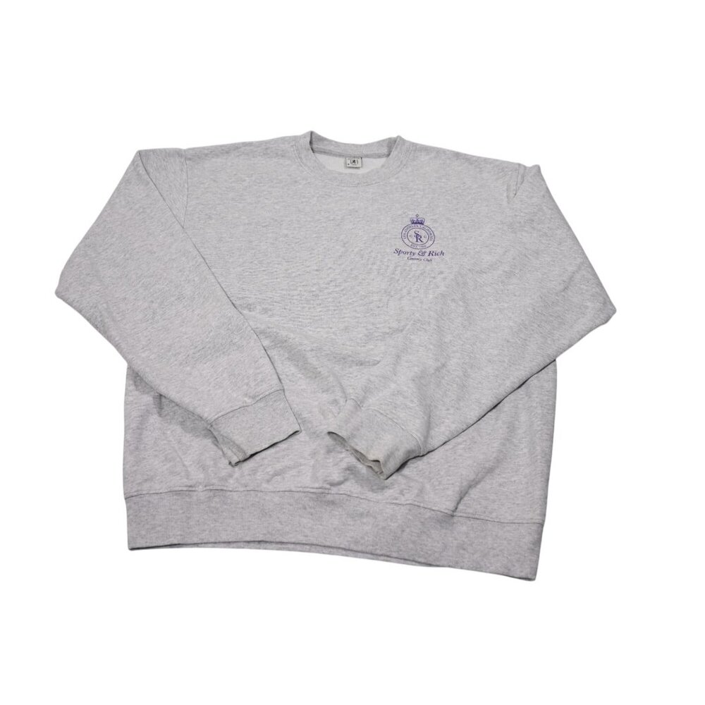 Sporty & Rich Crown Sweatshirt in Gray